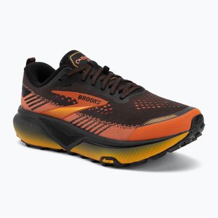 Men's running shoes Brooks Cascadia 20 black/tigerlily/orange