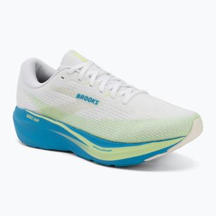 Men's running shoes Brooks Ghost Amp white/blue/paradise green