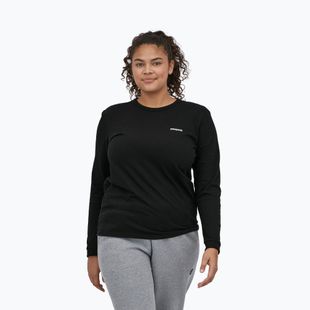 Women's longsleeve Patagonia P-6 Logo Responsibili-Tee black