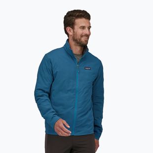 Men's Patagonia Thermal Airshed wavy blue hybrid jacket