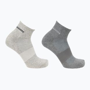 Salomon Evasion socks 2 pairs light grey/heather medium