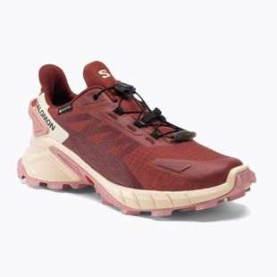 Women's running shoes Salomon Supercross 4 GTX cow hide/syrah/blush