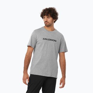 Men's Salomon Logo Performance T-shirt heather grey