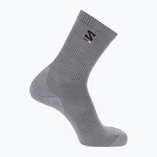 Salomon Sunday Smart Crew socks shark skin/ black
