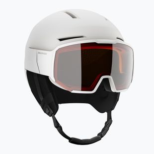 Salomon Osmo ski helmet white/flash tonic orange