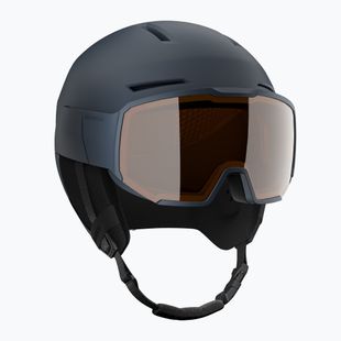 Salomon Osmo ski helmet dress blue/flash tonic orange