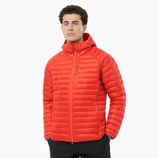 Men's Salomon Elixir Micro Down Jacket Hd cherry tomato