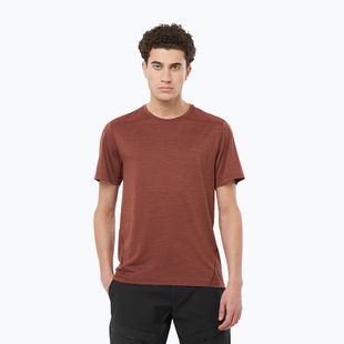 Men's Salomon Outline rum raisin trekking shirt