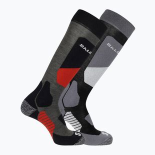 Salomon S/Access ski socks 2 pairs copen blue/ beluga