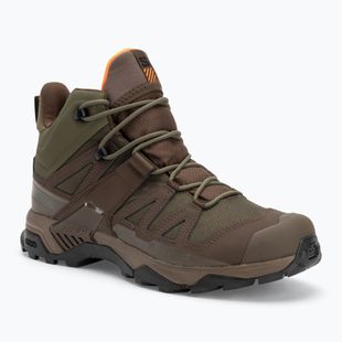 Men's trekking boots Salomon X Ultra Tracker GTX green/earth brown/sharkskin