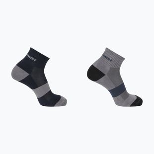 Salomon Evasion Ankle socks 2 pairs blue nights/monument