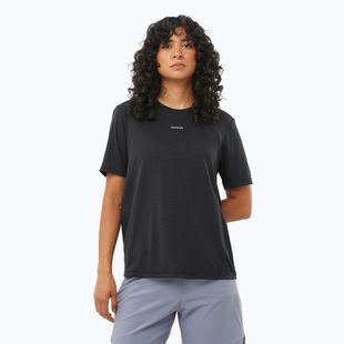 Women's running T-shirt Salomon SHAKEout Core deep black
