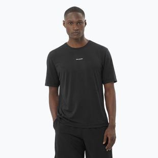 Men's running T-shirt Salomon SHAKEout Core deep black