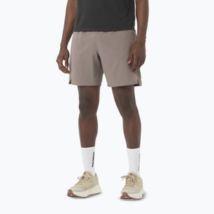 Men's running shorts Salomon Shakeout Core 2IN1 7" No Liner iron