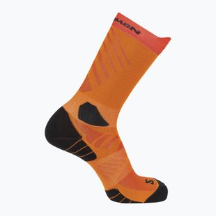 Salomon Aero Crew red orange/turmeric socks