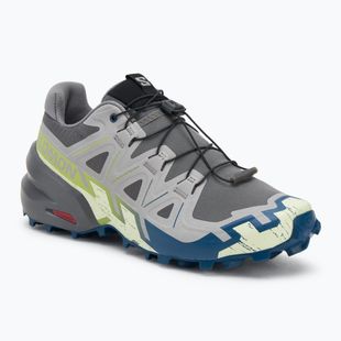 Men's running shoes Salomon Speedcross 6 castlerock/lime cream/poseidon