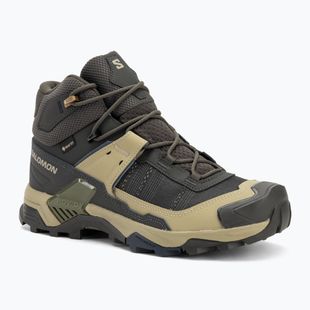 Men's trekking boots Salomon X Ultra 5 MID GTX peat / gray green / blue nights