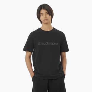 Men's T-shirt Salomon Big Logo Tee deep black