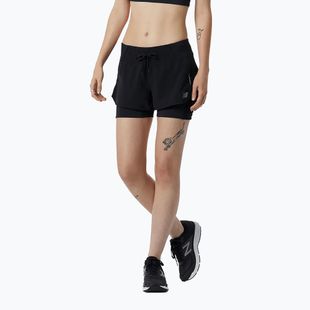 Women's New Balance Impact Run 2In1 running shorts black WS21270BK