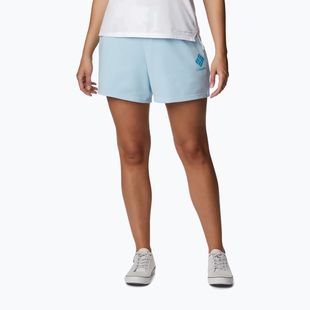 Women's Columbia Logo III French Terry trekking shorts blue 2032881490