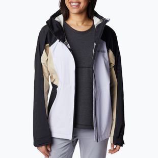 Columbia Mazama Trail women's rain jacket black and purple 2035001569