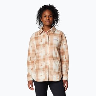 Columbia Benton Springs women's camel brown omblur shirt
