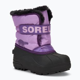 Sorel Childrens Snow Commander gumdrop/purple violet snow boots