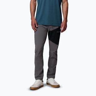 Men's softshell trousers Columbia Tech Softshell city grey/black