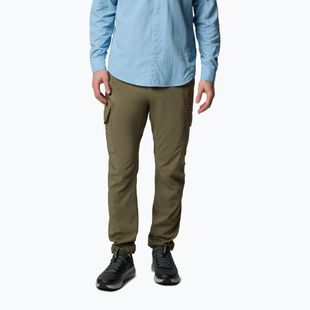 Men's trekking trousers Columbia Skien Valley Cargo stone green