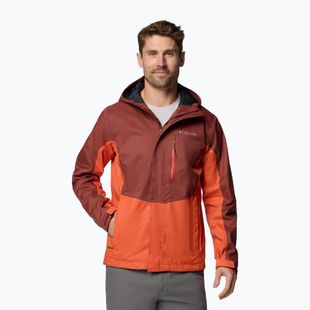 Men's rain jacket Columbia Pouring Adventure III spice/tuscan