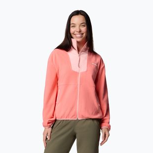 Women's sweatshirt Columbia Sequoia Grove Full Zip alpenglow/pink sand