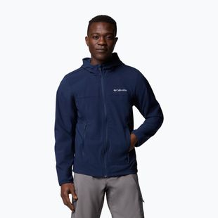 Men's softshell jacket Columbia Heather Canyon collegiate navy