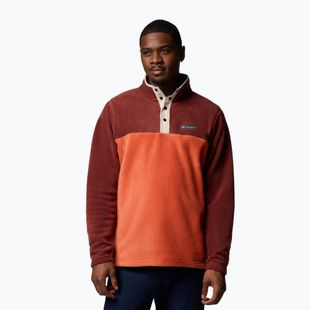 Men's sweatshirt Columbia Steens Mountain Half Snap tuscan/spice