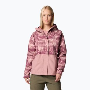 Women's hybrid jacket Columbia Hikebound Printed eraser pink deco/como print