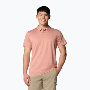 Men's T-shirt Columbia Tech Trail Utility Polo tuscan heather