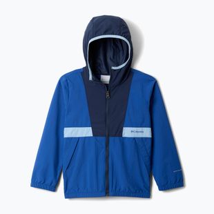 Children's wind jacket Columbia Spire Valley Windbreaker mountain blue/collegiate navy/ripple blue