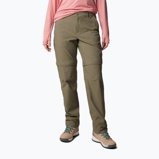 Women's trekking trousers Columbia Leslie Falls Convertible stone green