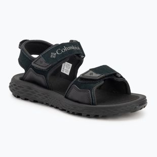 Columbia men's Konos Hiker 2-Strap sandals black/grill
