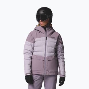 Women's ski jacket Columbia Glacier Ridge Down shale purple/lavender pearl