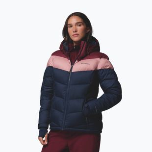 Women's ski jacket Columbia Abbott Peak II Ins collegiate navy/rich wine/eraser pink