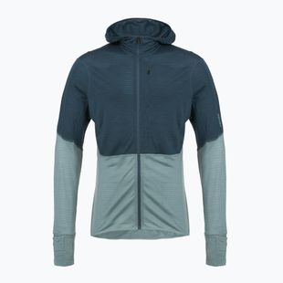 Men's Icebreaker Merino 200 RealFleece Descender Zip Hoodie abyss/blue ash/black trekking sweatshirt