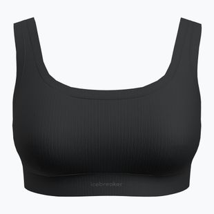 Icebreaker Merino Rib Lotus thermal bra black