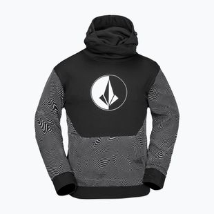 Men's Volcom Hydro Riding Hoodie black print snowboard sweatshirt