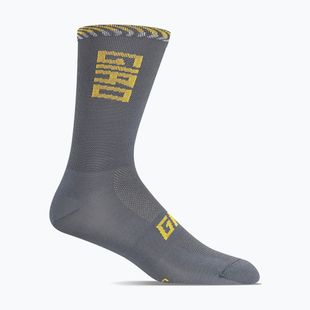Giro Comp Racer High Rise dark shark/spectra yellow socks