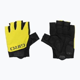 Men's cycling gloves Giro Bravo Gel II highlight yellow