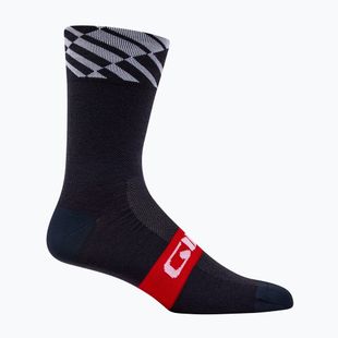Giro Seasonal Merino red/white/charcoal socks