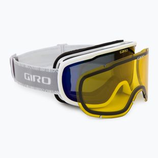 Women's ski goggles Giro Moxie white & grey chute/ cobalt/ yellow