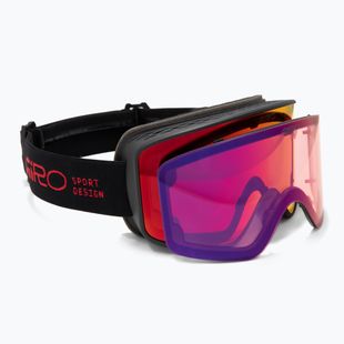 Ski goggles Giro Method black/red stacked/vivid ember/vivid infrared