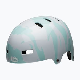 Bell Span ravine gloss white/blue children's helmet