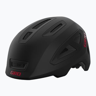 Giro Scamp II Integrated MIPS matte black/red children's bike helmet